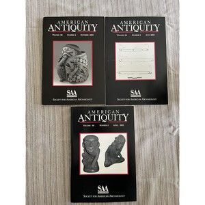 AMERICAN ANTIQUITY Journal - Three (3) Issues from 2003 — SAA Archaeology